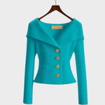 Cardigan "Erika" – Elegant Ribgebreid
