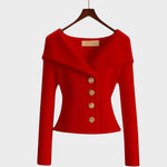 Cardigan "Erika" – Elegant Ribgebreid