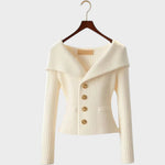 Cardigan "Erika" – Elegant Ribgebreid