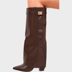 Bottes "Friederike" – Cuir haut à tige large