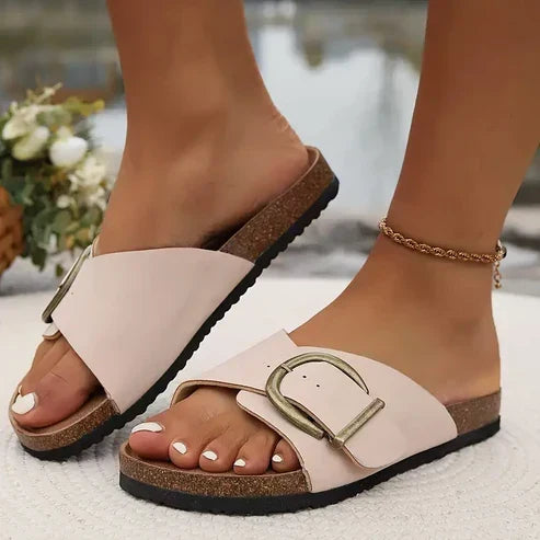 Orthopedische Sandalen "Ulrike" – Vintage Gesp