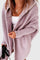 Cardigan oversize en tricot à capuche