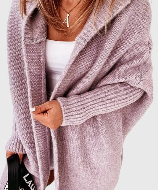 Cardigan met Kap – Oversized Gebreid