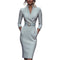 Kleed "Antonia" – Opstaande Kraag & Ceintuur