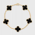 Bracelet – Motif trèfle doré