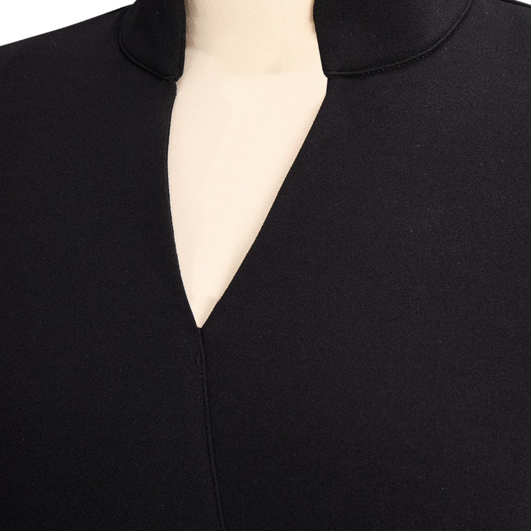 Robe "Antonia" – Col Montant & Ceinture