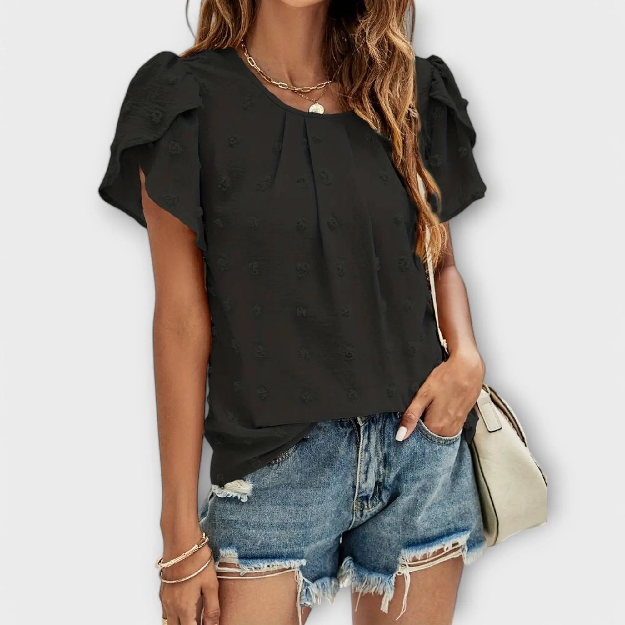 Blouse "Laura" – Plumetis Stippen