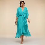 Robe en Mousseline "Irene" – Col en V