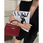 Sac à main "Siena" – Forme trapèze en cuir pleine fleur