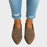 Mocassins "Annemarie" – Pointus aspect daim