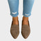 Mocassins "Annemarie" – Pointus aspect daim