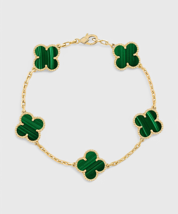 Bracelet – Motif trèfle doré