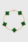 Armband – Klavermotief Verguld