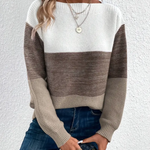 Pull "Sophie" – Manches Longues & Épaules Tombantes