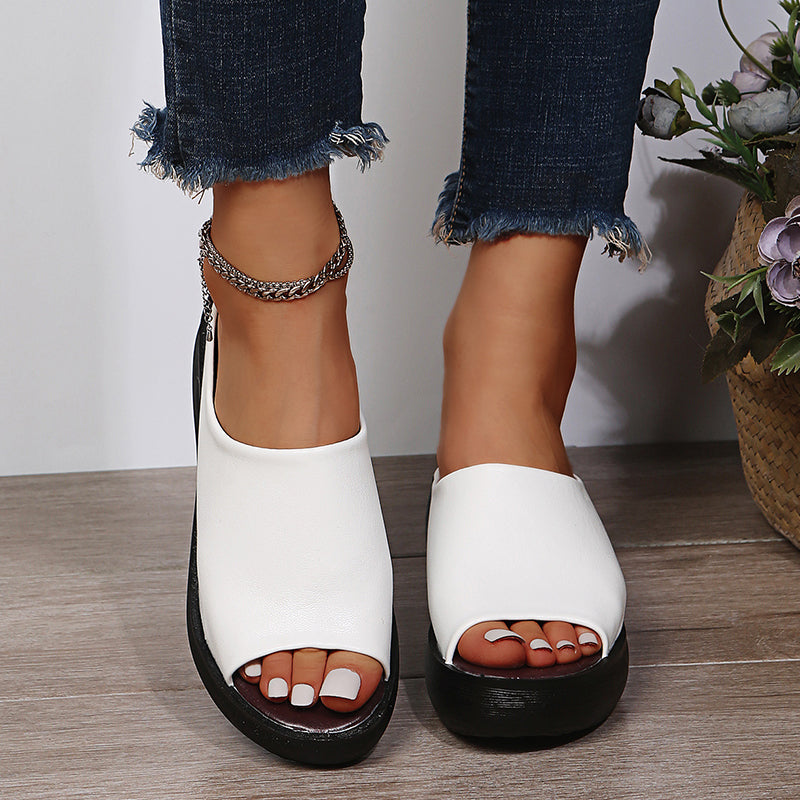 Orthopedische Plateausandalen "Heidi" – Slip-On