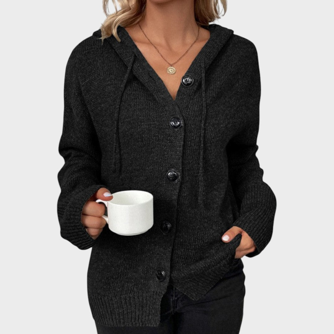 Cardigan "Merle" – Zacht Gebreid met Kap