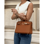 Handtas "Kensington" – Volnerf Leer met Draaisluiting