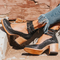 Pumps "Ginevra" – Drie Bandjes & Blokhak