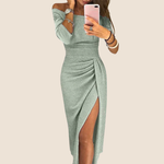 Robe Longue "Elsa" – Dos Nu Licou