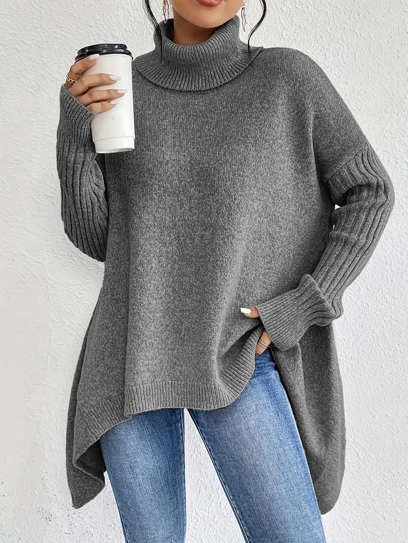 Pull Long "Lotte" – Col Montant