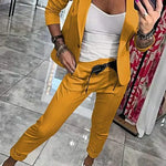 Ensemble "Adriana" – Blazer souple & pantalon