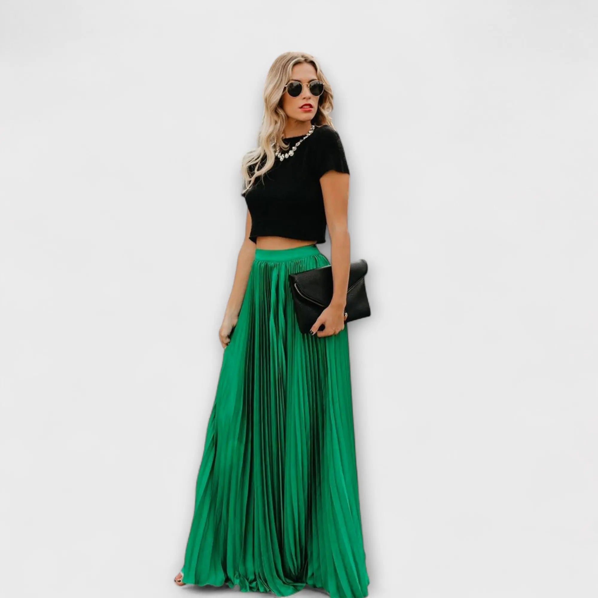 Plissé Maxibroek "Anneliese" – Hoge Taille