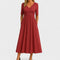 Robe Midi "Lea" – Élégante Coupe Trapèze