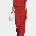 Asymmetrische Jumpsuit "Mia" – Vloeiende Pijpen