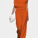 Asymmetrische Jumpsuit "Mia" – Vloeiende Pijpen