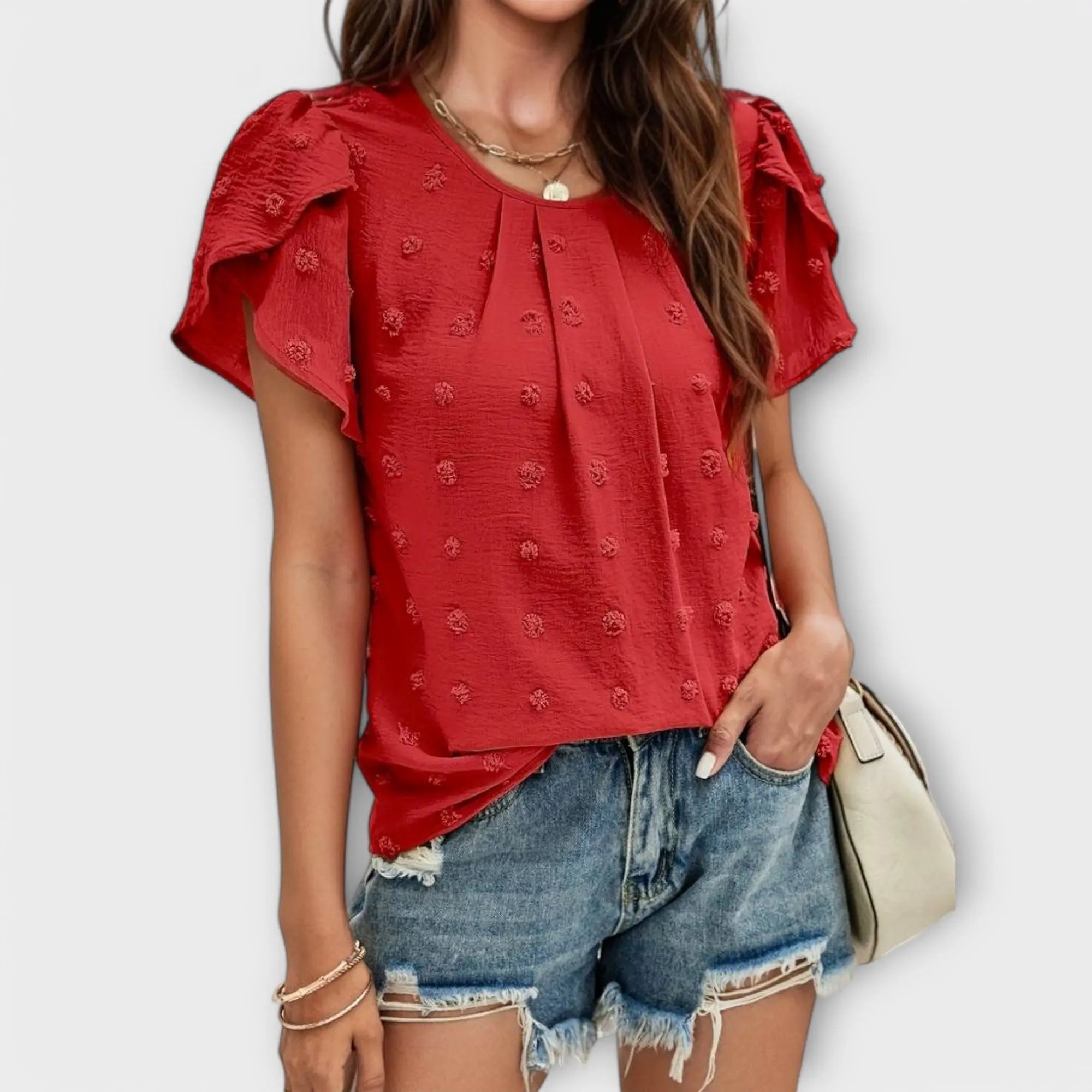 Blouse "Laura" – Plumetis Stippen