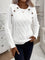 Pull en tricot "Leonie" – Torsades et boutons