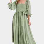Kleed "Petra" – Twee Lagen & Pofmouwen