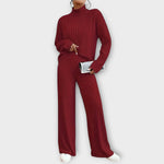 Ensemble deux pièces "Rute" – Pull côtelé & pantalon large