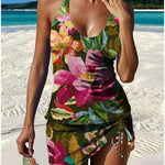 Tankini "Kerstin" – Imprimé floral avec shorty
