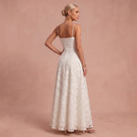 Robe longue "Cornelia" – Corset & dentelle