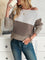 Trui "Ingrid" – Off-shoulder Colorblock