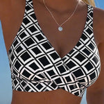 Bikini "Liesl" – Cut-out met Ruitmotief