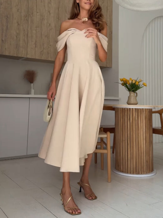 Maxikleed "Ida" – Geel & Abrikoos