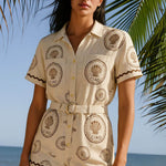 T-shirt Jumpsuit "Seashell" – Schelpdetail