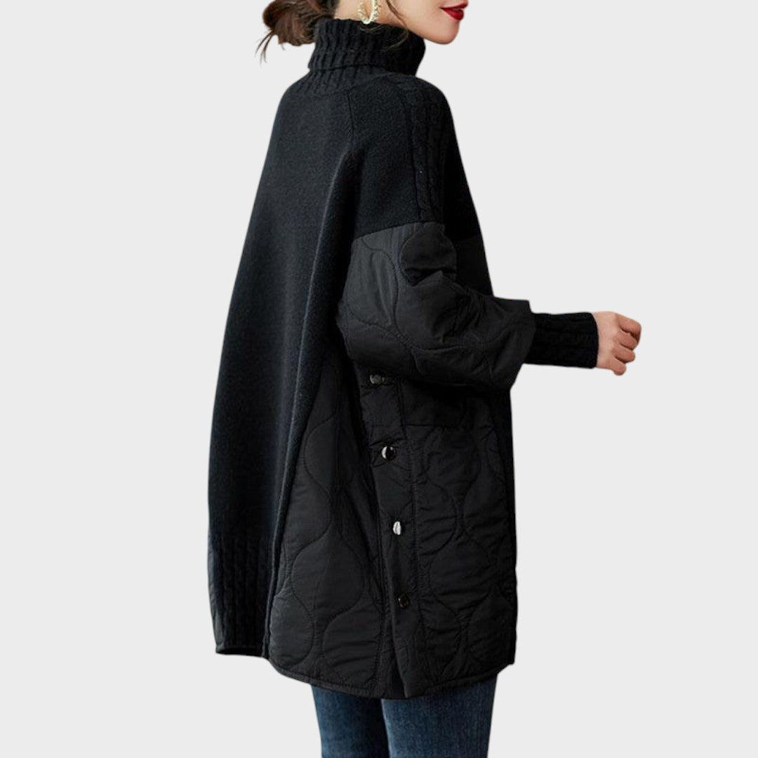 Trui "Sarah" – Oversized met Hoge Kraag