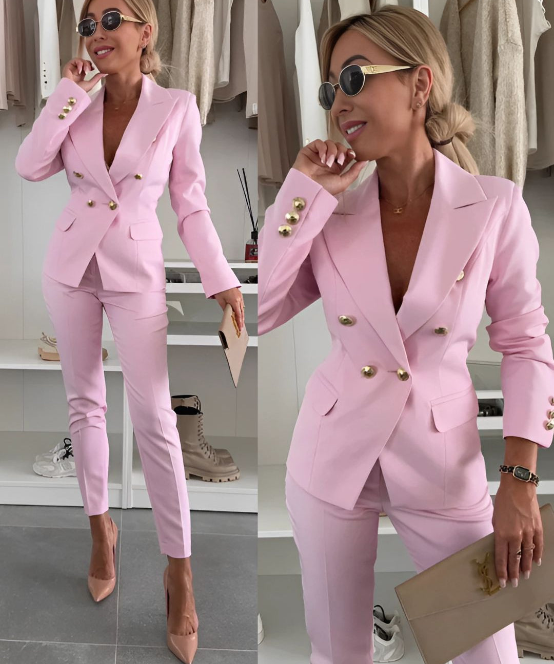 Tailleur "Maria" – Double boutonnage