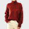 Pull "Eva" – Maille Torsadée à Col Montant