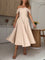 Robe longue "Ida" – Jaune & abricot