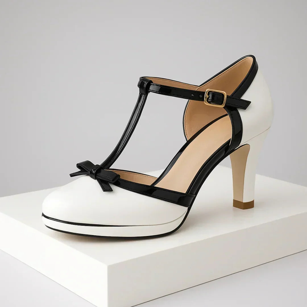 Pumps "Maria" – Leder met Strikje