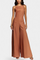 Halter Jumpsuit "Elsa" – Ramie met Wijde Pijpen