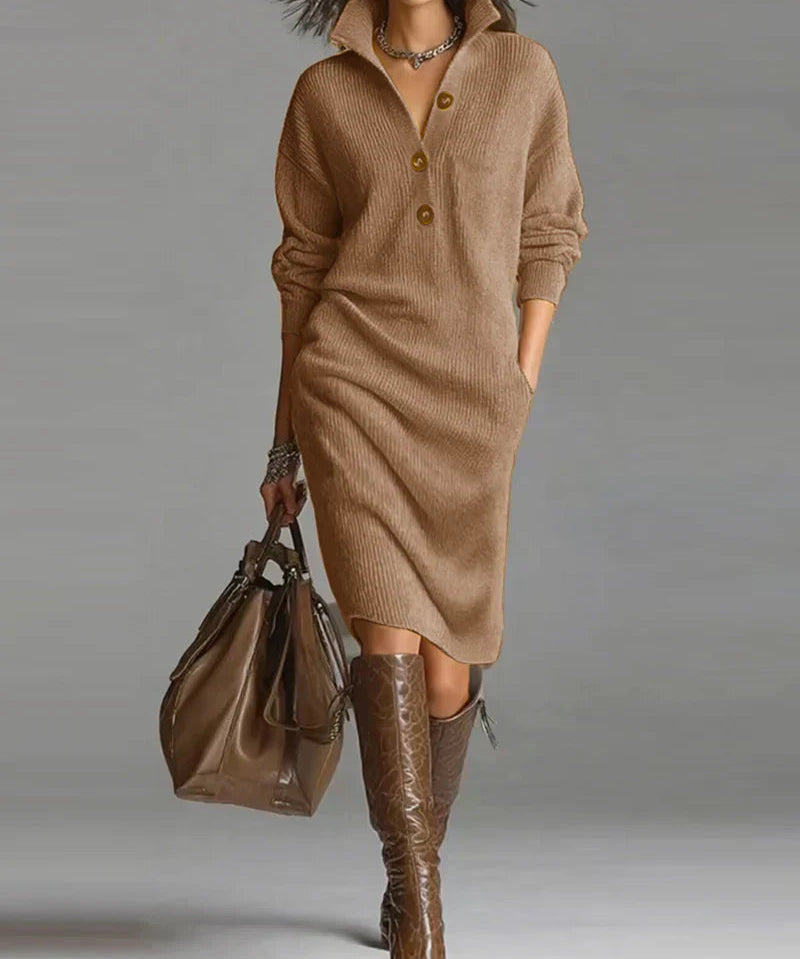 Robe en Maille "Hanna" – Chaude & Élégante