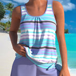 Tankini "Heidi" – U-Hals & Strepen