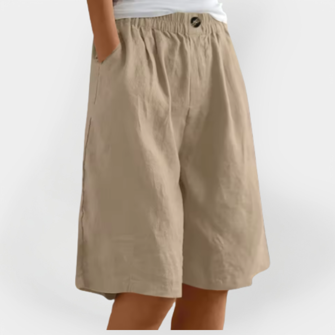 Linnen Short met Zakken