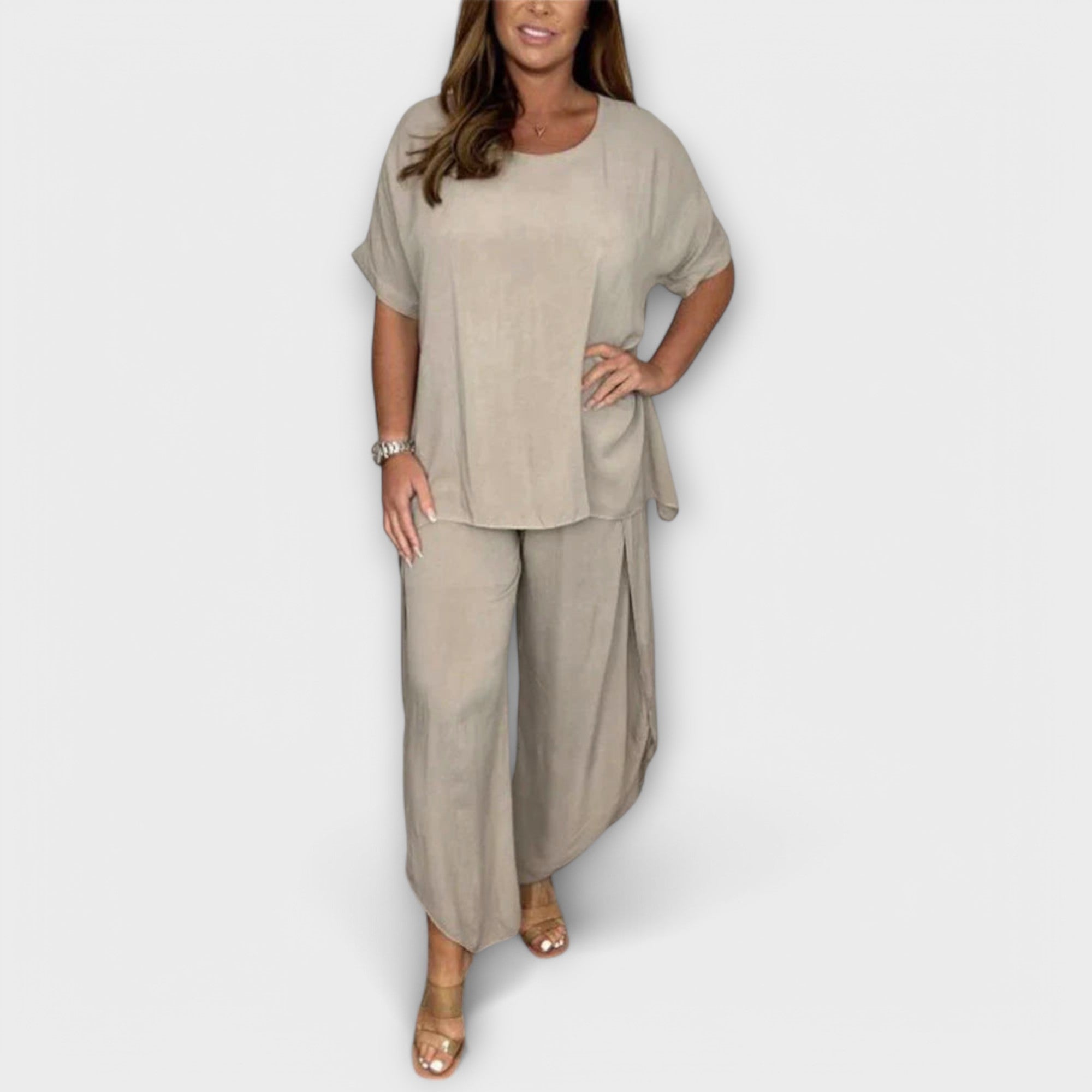 Tweedelige Set "Maria" – Blouse & Lange Broek