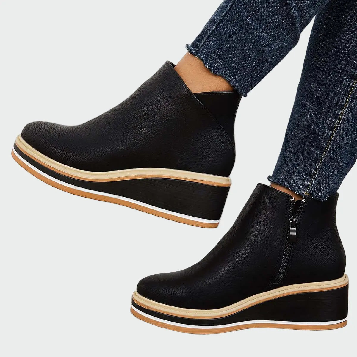 Plateauschoenen – Minimalistisch Leer